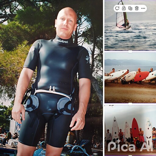 Senad's windsurfing adventures with friends in Croatia.