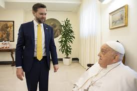J. D. Vance and Pope Francis.