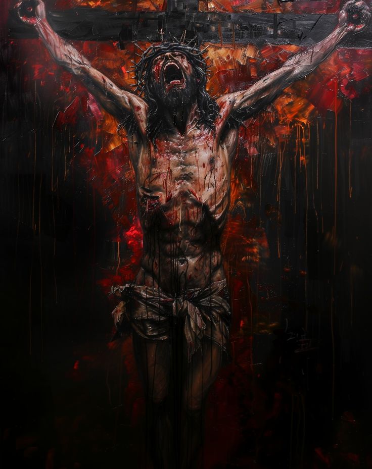 Jesus on the cross.