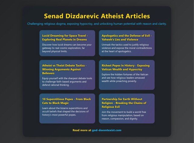 Key Topics Covered in Senad Dizdarevic’s Books and Articles Infographic