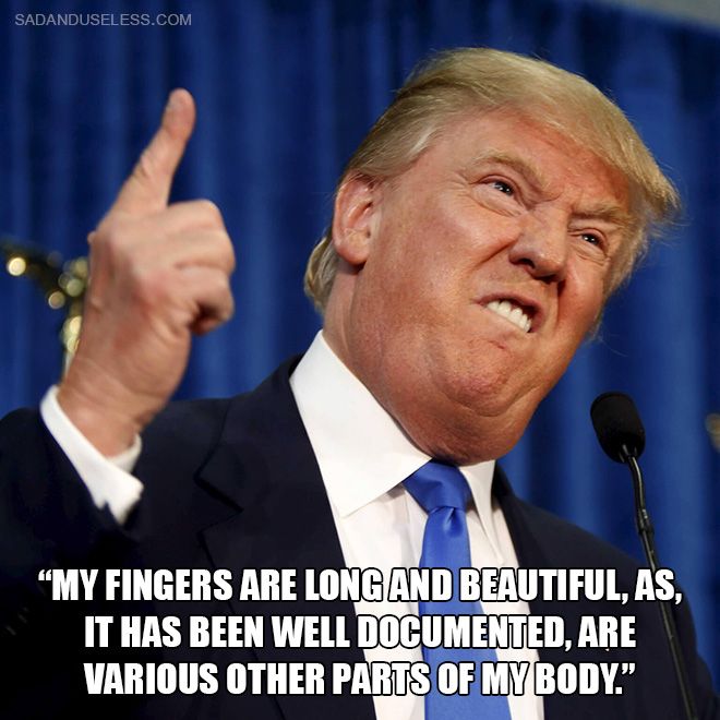Trump angry pointing a finger upward.