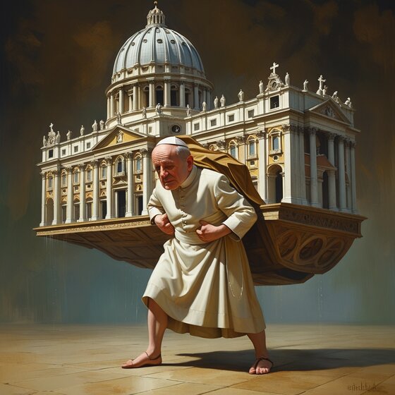 Pope Leo XIV Challenges: 10 Urgent Issues - A Pope carrying the whole Church on his back.