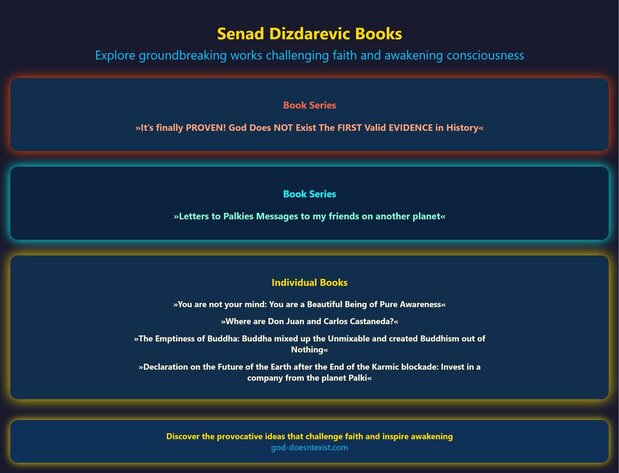 Senad Dizdarevic Books Infographic
