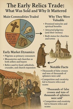 Religious Relics Trade History: Infographic 1 - The Early Relics Trade: What Was Sold and Why It Mattered