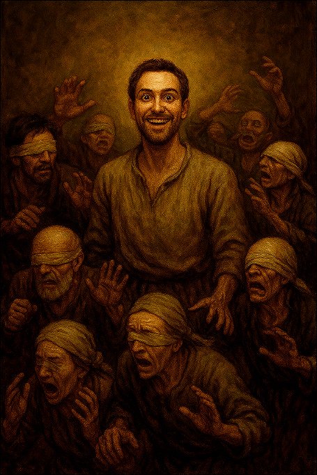 Atheism FAQ: Senad Dizdarevic Guide to Understanding Why God Does Not Exist A man with open eyes among blind men.