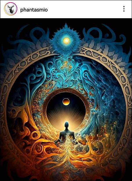 A meditant in a fantastic world.