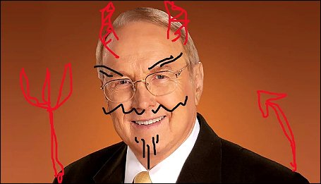 James Dobson’s Death Exposes the Manipulative Empire Behind Focus on the Family’s Religious Control. James Dobson as Satan.