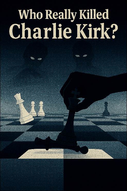 Black hand is squoshing a pawn on the chess board. 