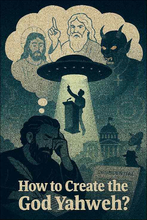 Author creating fiction simulation and a new god. 