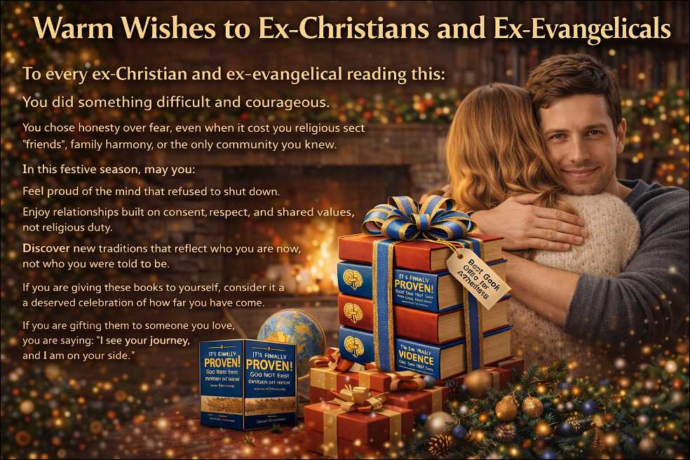 Best Book Gifts for Ex‑Christians: A couple hugging with a book gifts on the table. 