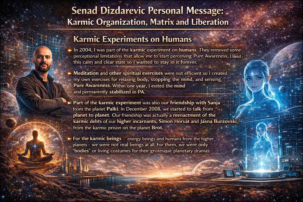 Dizdarevic vs Dawkins atheism comparison : Senad Dizdarevic and a blue woman from another planet.