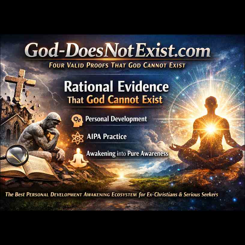 On the left side, a thinker is sitting, on the right side, a man meditates.