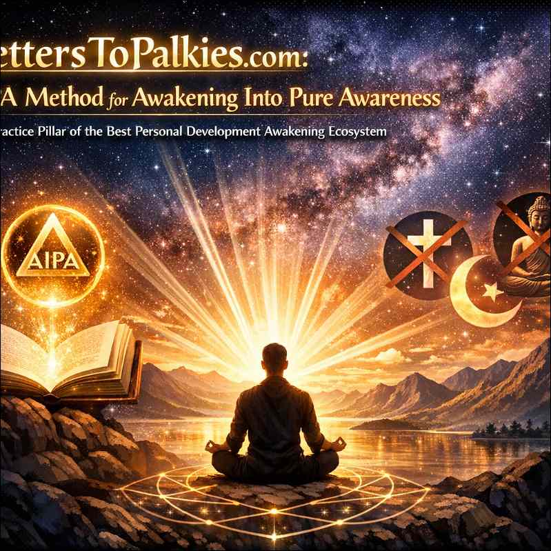 A man meditates in light.