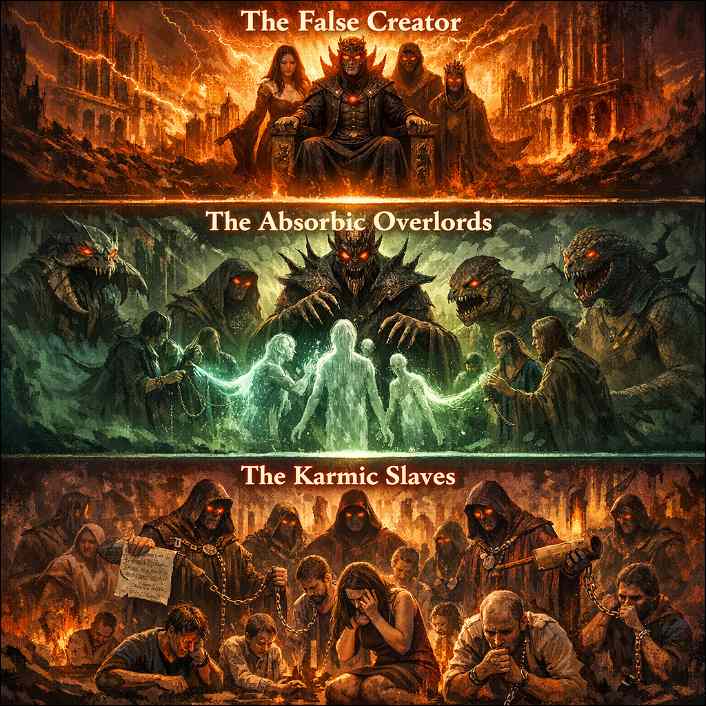 How AI ecosystems distribute evidence‑based atheism: Three levels of our old cosmos with Evil Karmic System. 