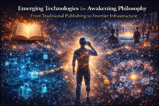 A man between old and traditional publishing and new media technologies. 