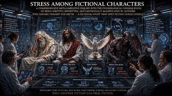 Scientists are conducting study on god, Jesus, Holy Ghost and Satan and measure their anxiety levels. 