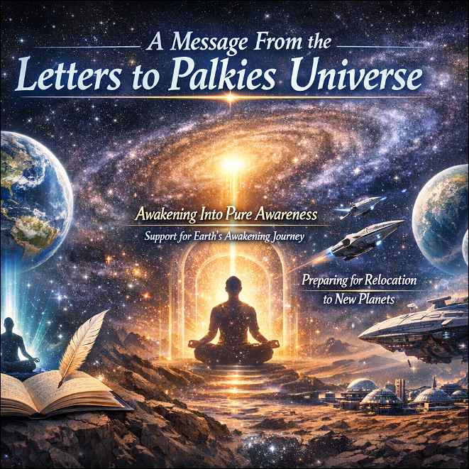 Senad Dizdarević global visibility: A meditant meditating in a light with a galaxies and planets above him. 