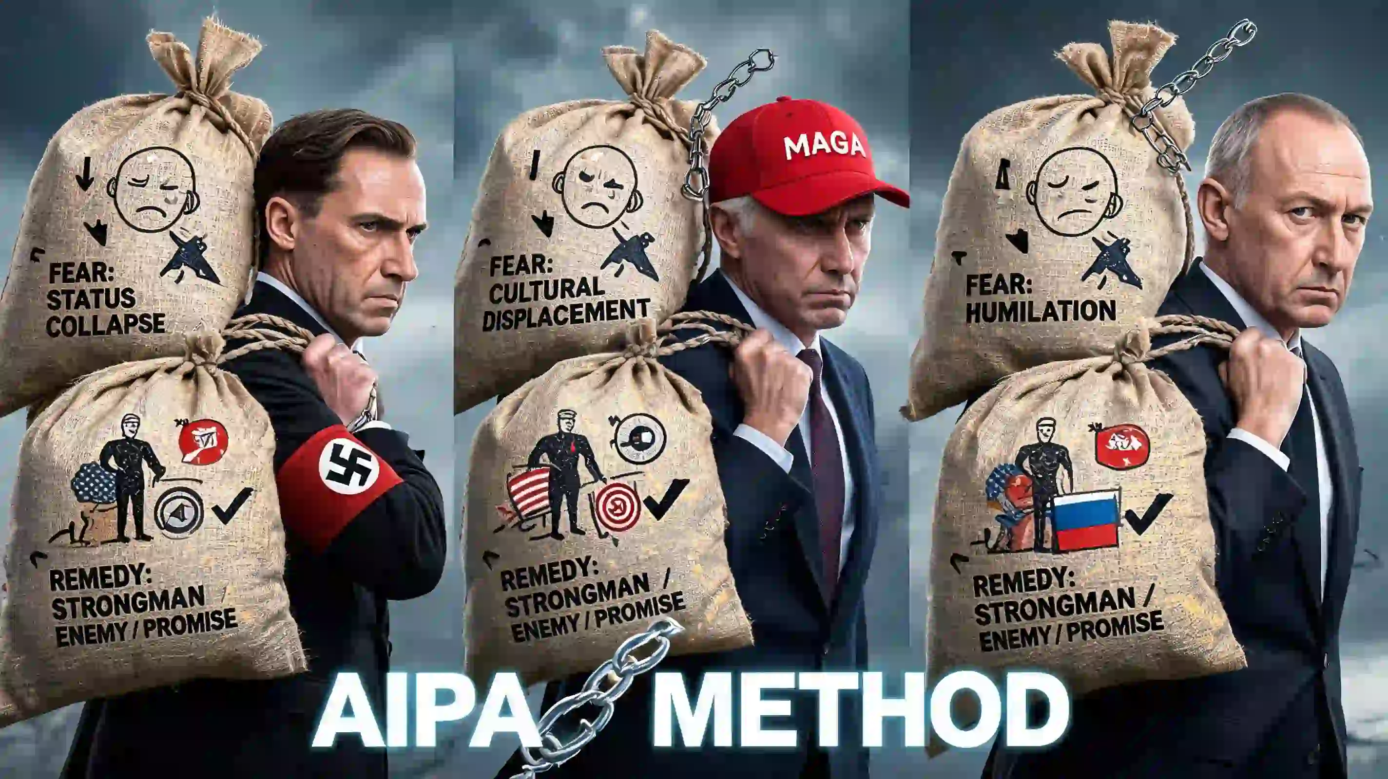 Anxiety Bags for Nazis, MAGA, and Putinists: Why Anxious Followers Need Dangerous Leaders, and How the AIPA Method Breaks the Karmic Spell